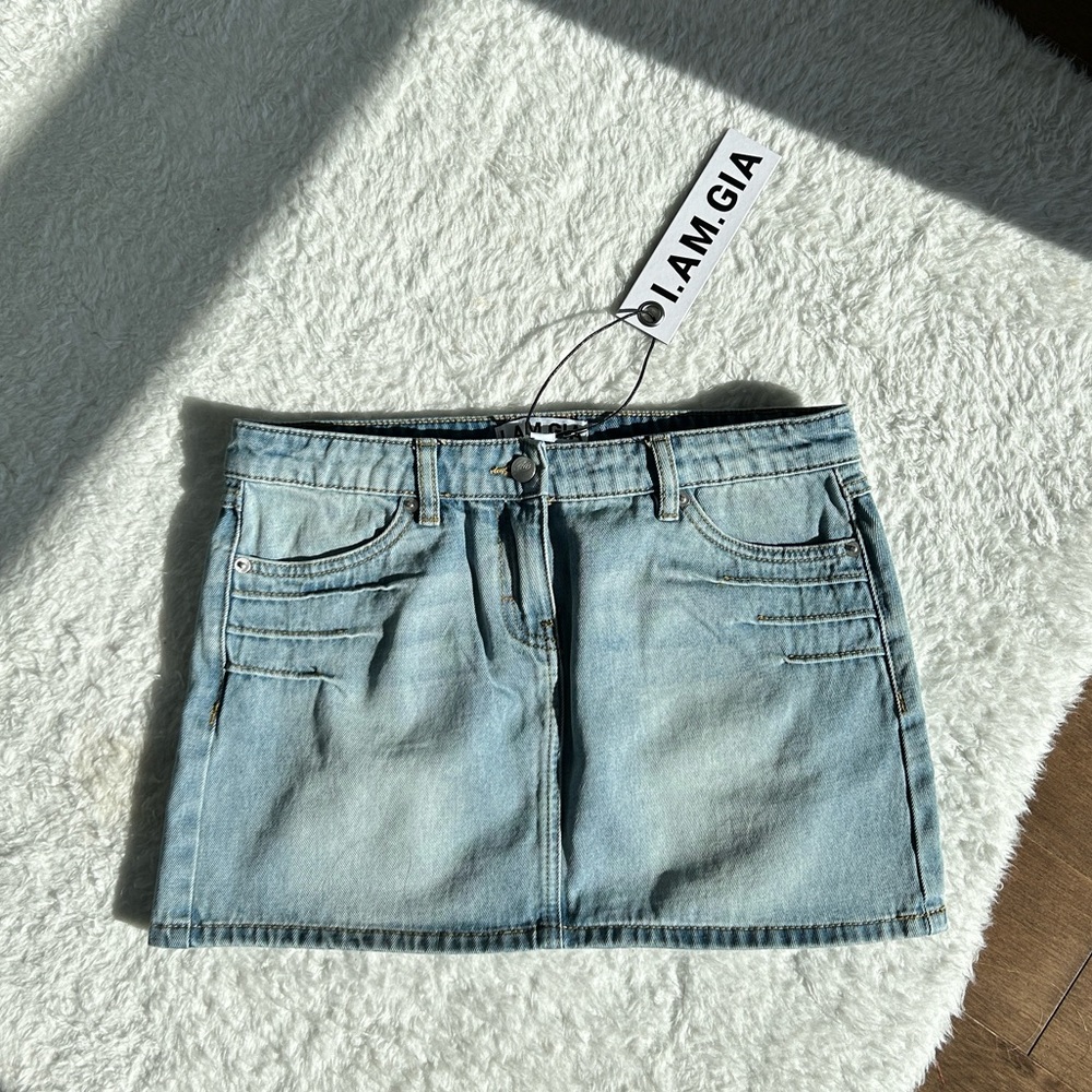 I AM GIA Denim Mini Skirt